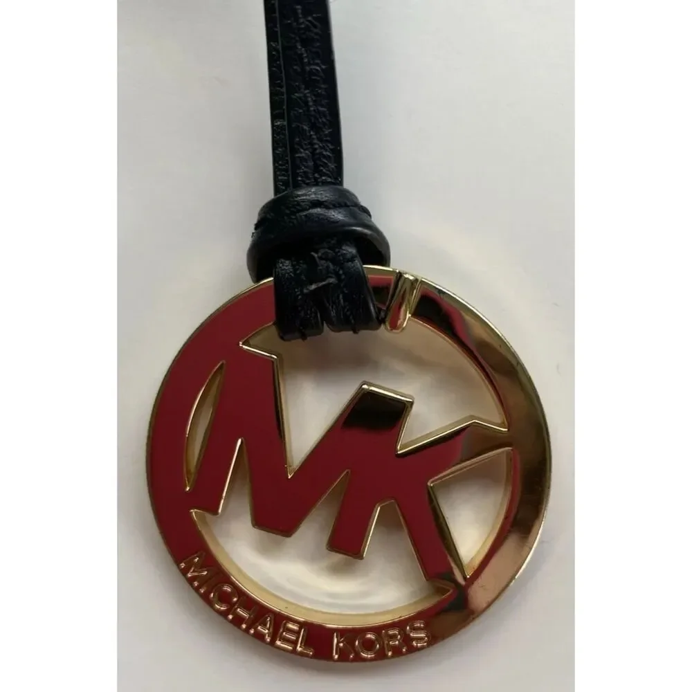 Michael Kors Women's Soft HandBag, Large - Black MK Logo - Picture 16 of 16